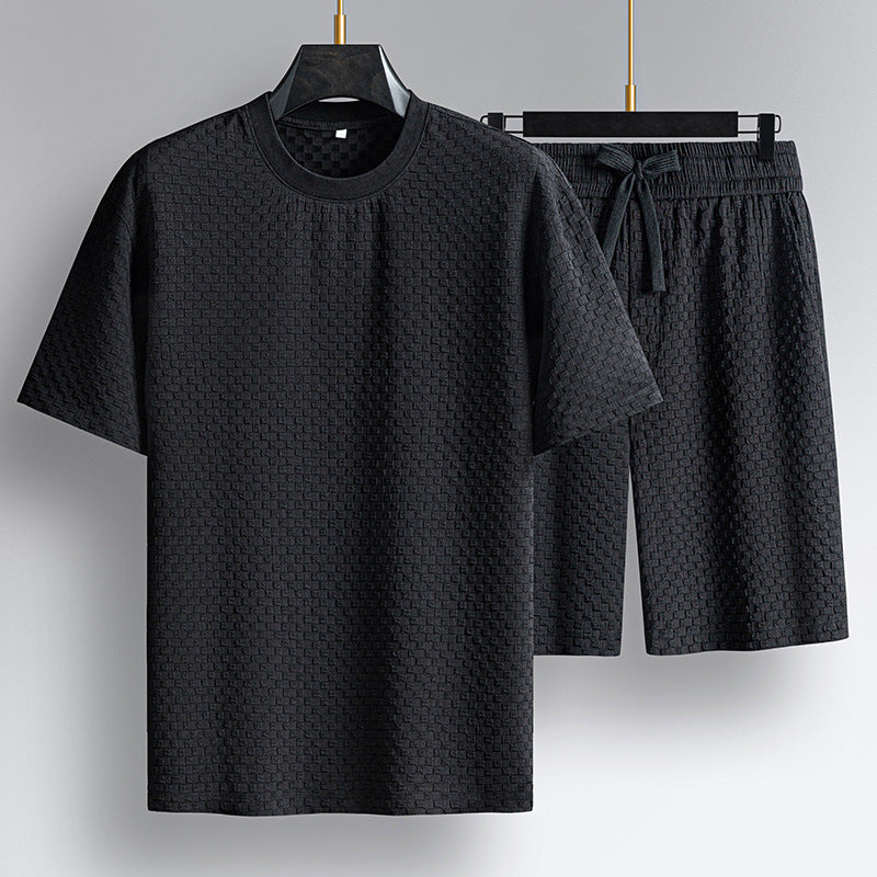 Capri Men's Waffle Knit Loungewear Set – Two-Piece Co-ord – view 3