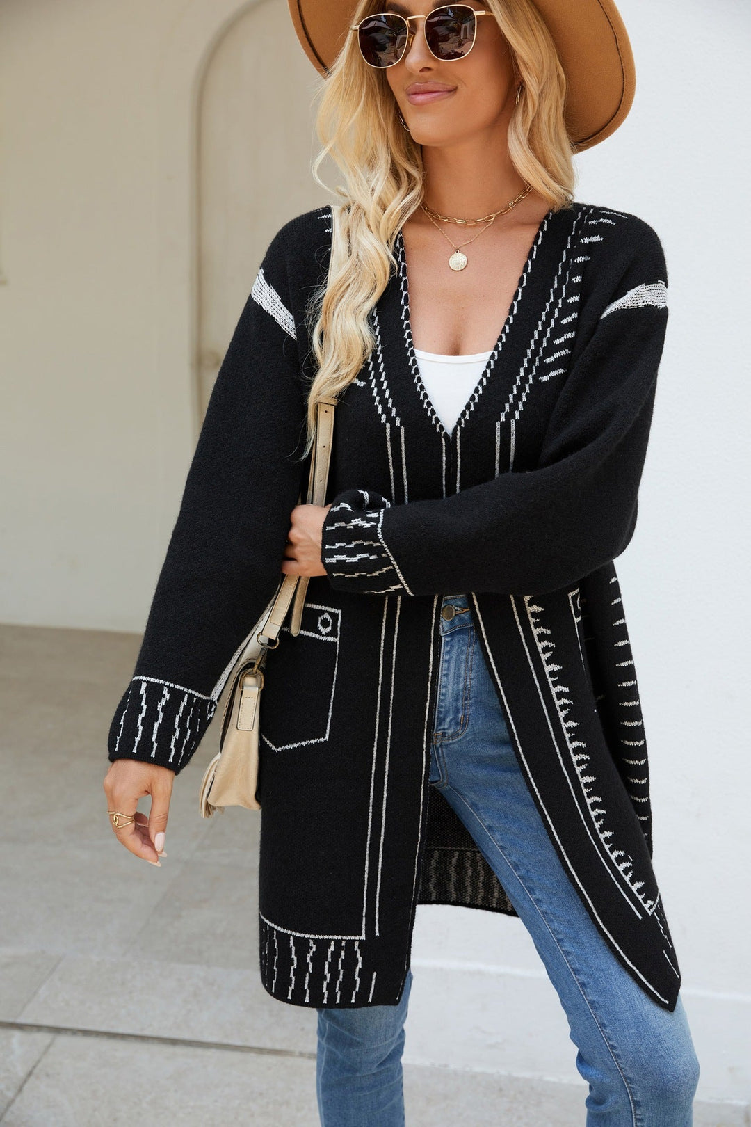 Women's Wool Knit Cardigan – Artisanal Button-Up Layer