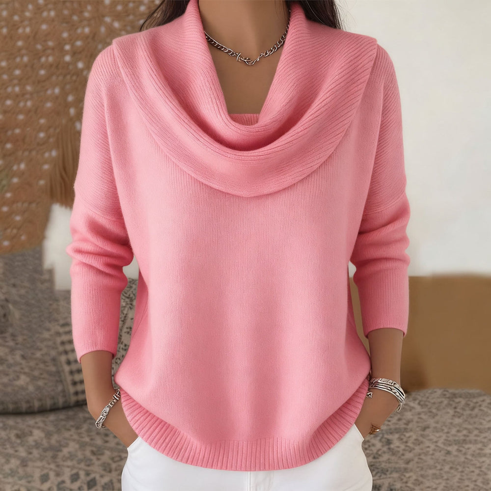Women's Vionne Sweater with Collar - Effortless Elegance