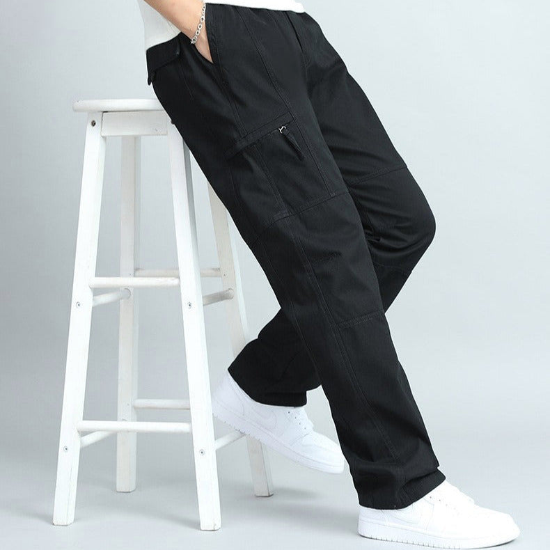 Men's Cotton Cargo Trousers – Brooklyn Everyday Workwear – view 3