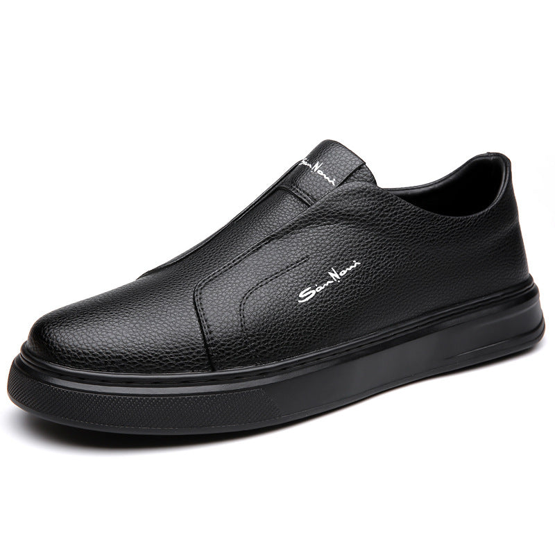 Men's Vegan Leather Slip-On Trainers – Easy Everyday Smart Casual