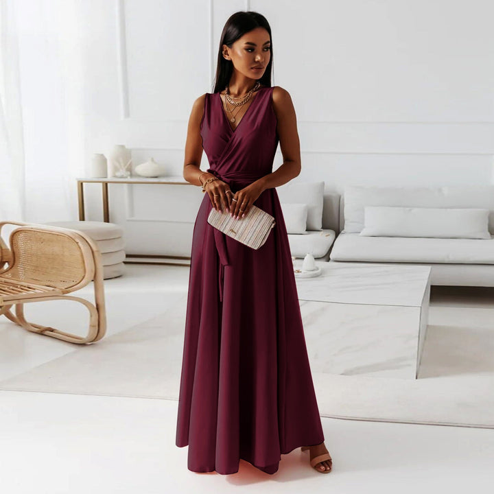Women's Hailey Elegant Wrap Maxi Dress - Wedding Guest Ready