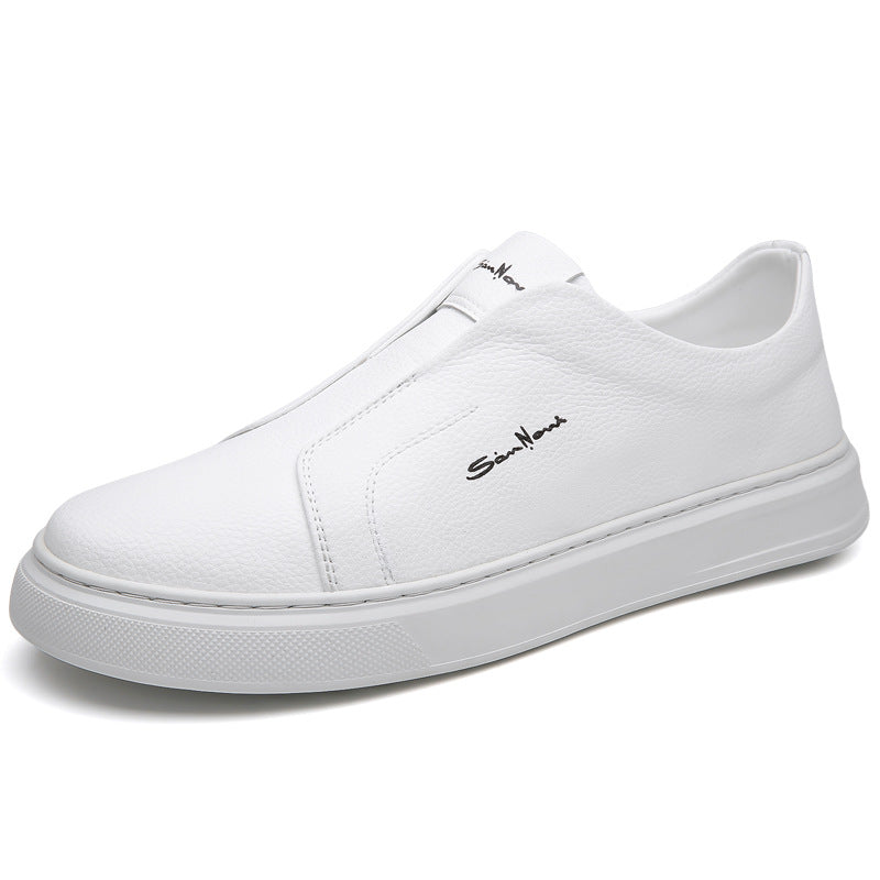 Men's Vegan Leather Slip-On Trainers – Easy Everyday Smart Casual
