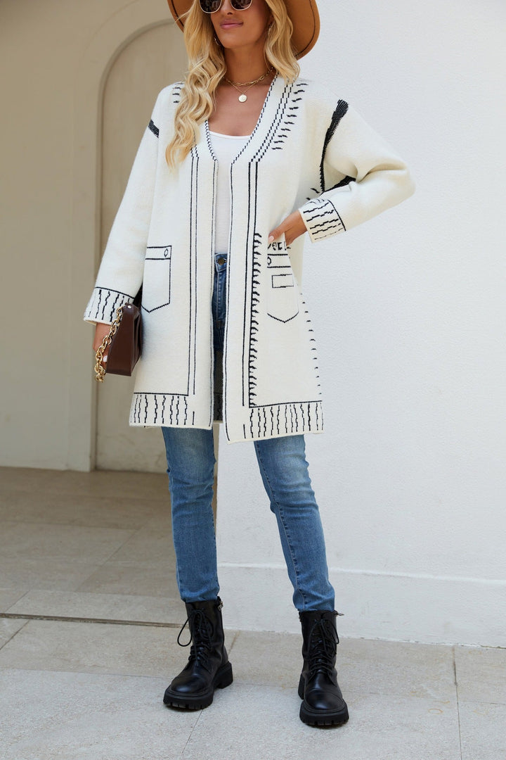 Women's Wool Knit Cardigan – Artisanal Button-Up Layer – view 5