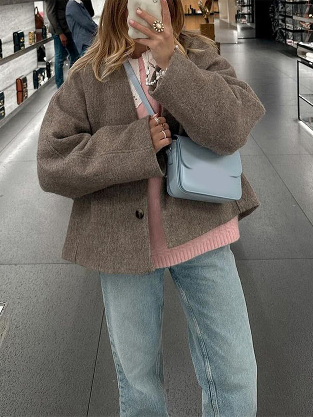 Grey-Brown Wool Coat