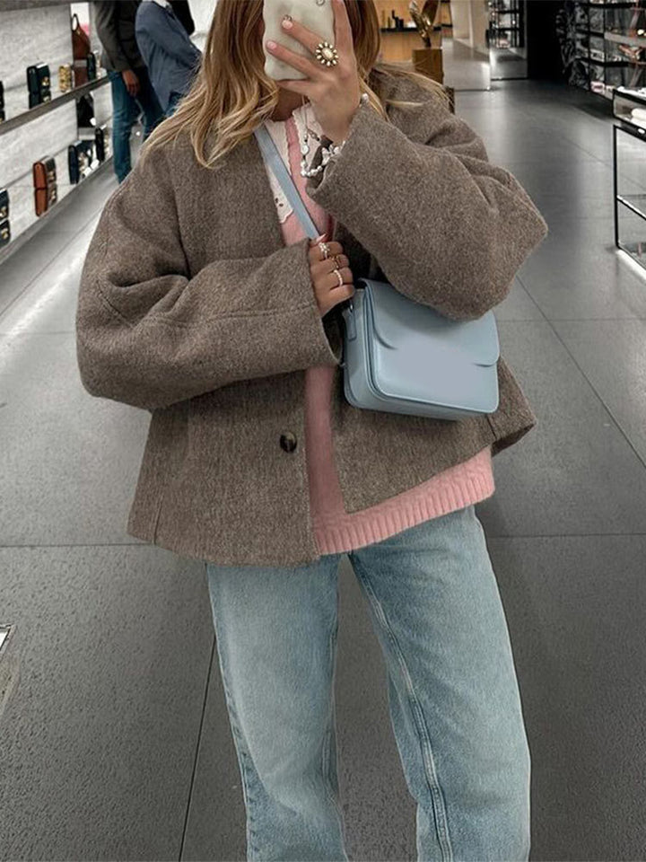 Grey-Brown Wool Coat