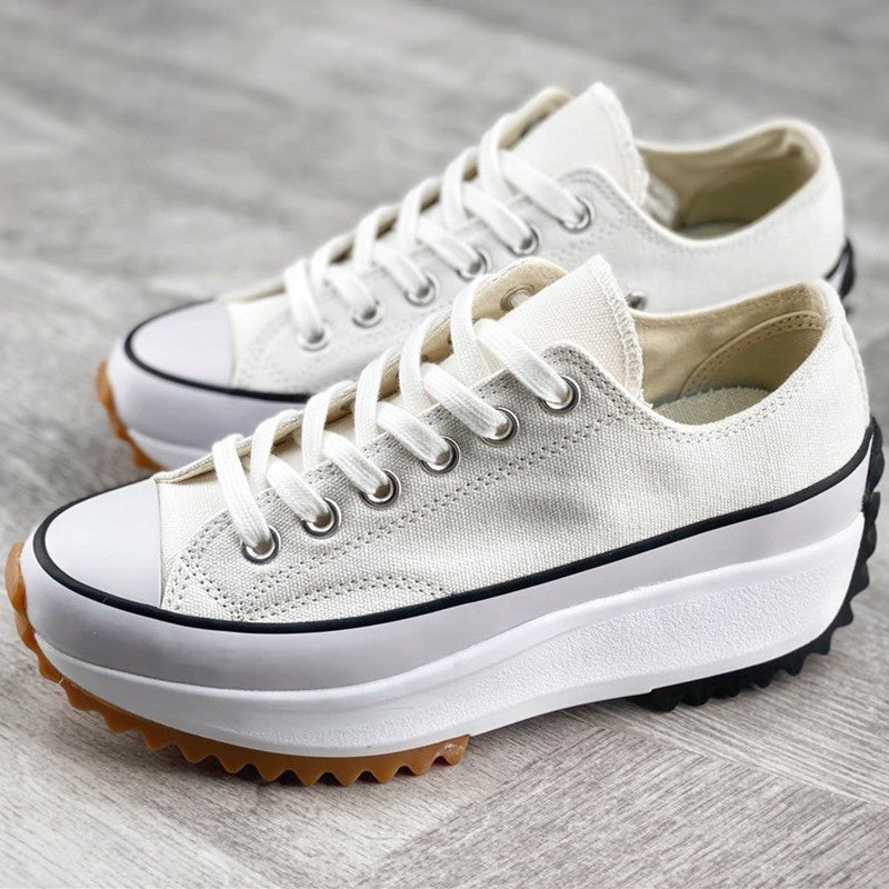 Women's Canvas Platform Trainers – Cushioned Sole Everyday Style – view 9