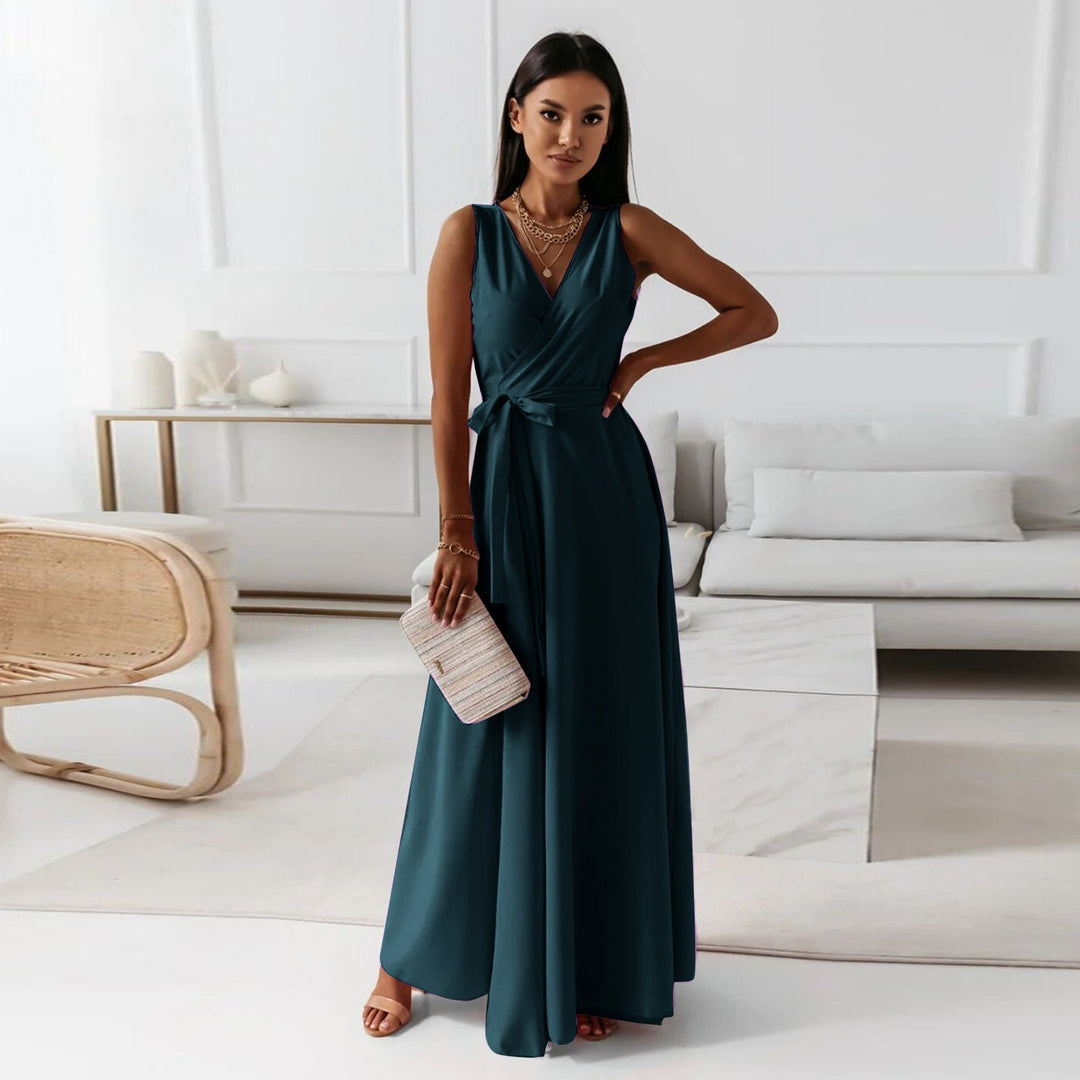 Women's Hailey Elegant Wrap Maxi Dress - Wedding Guest Ready