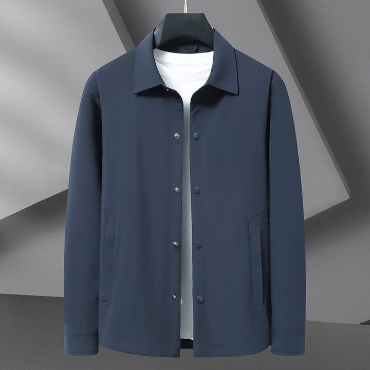 Men's Water-Repellent Snap Jacket – Lightweight Everyday Layer