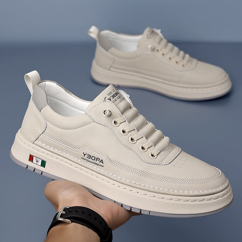Men's Leather Trainers – Cushioned Everyday Sneakers – view 9