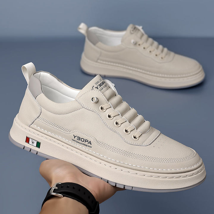 Men's Leather Trainers – Cushioned Everyday Sneakers – view 9