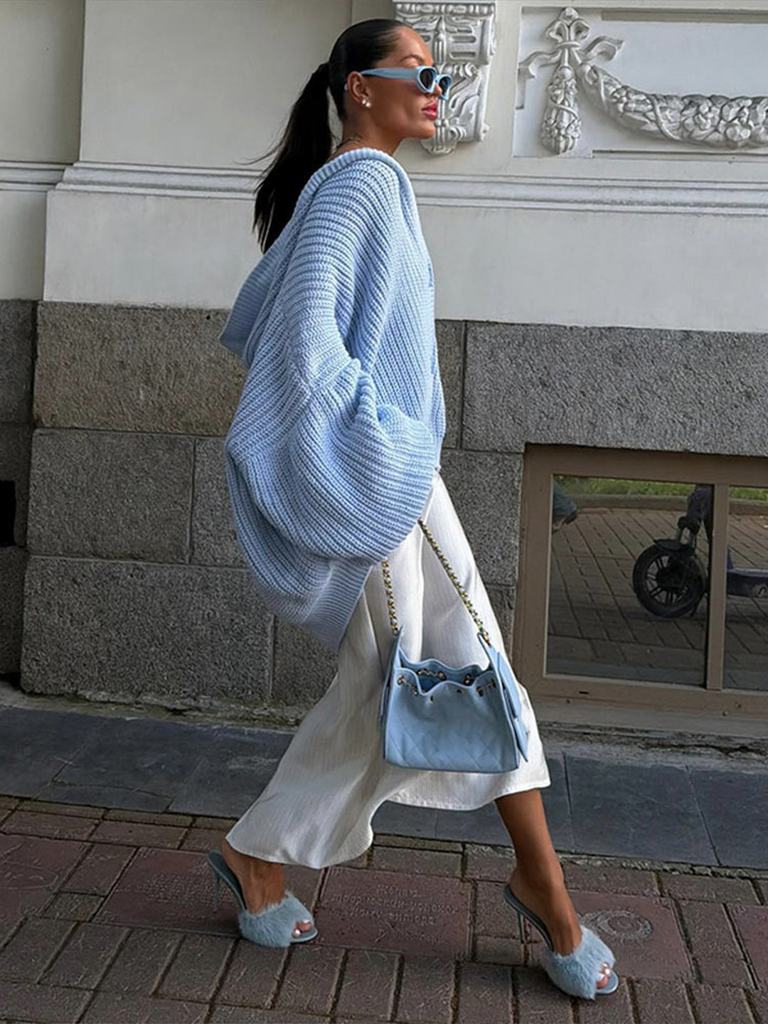 Relaxed Solid Knit Cardigan