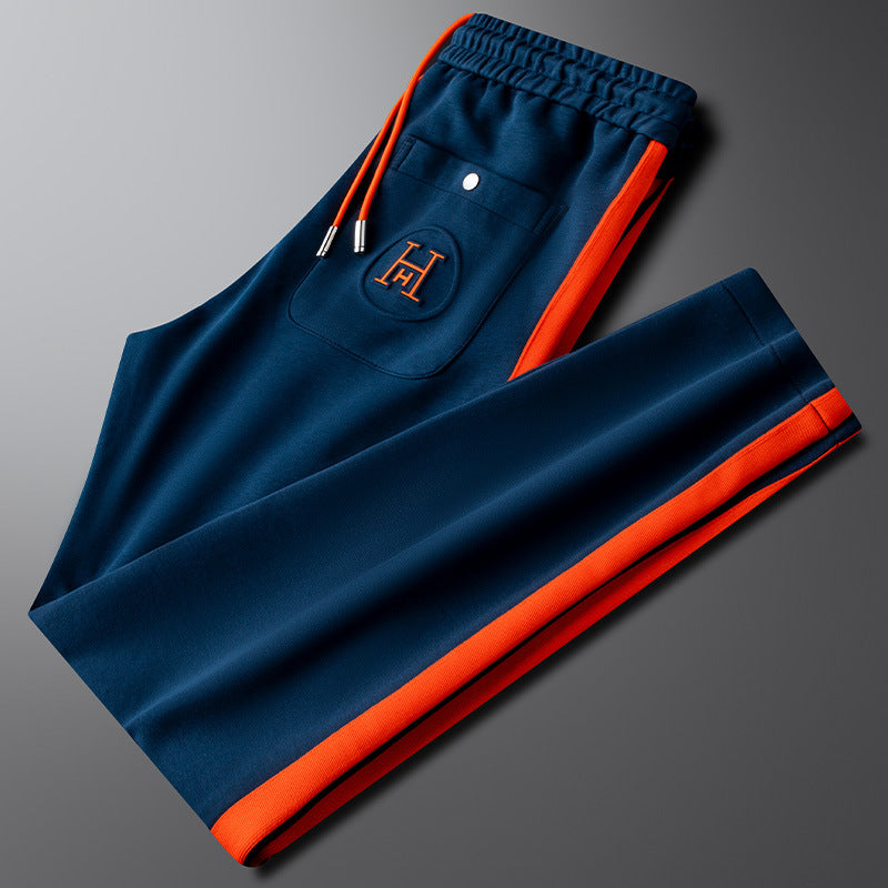 Men's Track Set – Contrast Stripe Zip Top and Joggers Co-ord – view 4