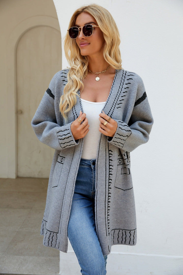Women's Wool Knit Cardigan – Artisanal Button-Up Layer – view 9