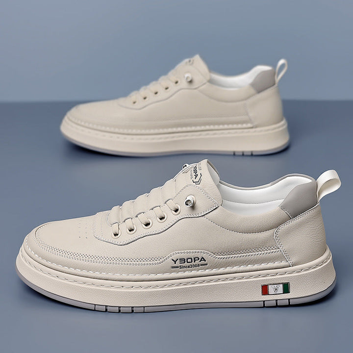 Men's Leather Trainers – Cushioned Everyday Sneakers – view 8