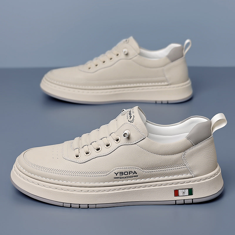 Men's Leather Trainers – Cushioned Everyday Sneakers – view 8