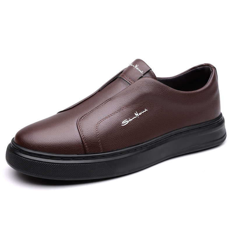 Men's Vegan Leather Slip-On Trainers – Easy Everyday Smart Casual
