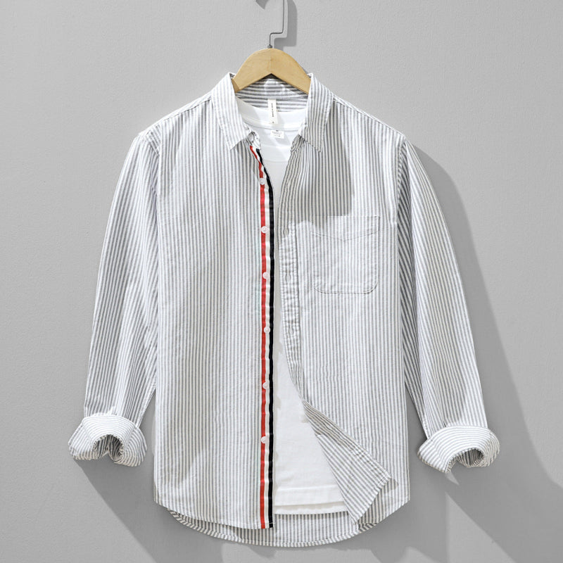 Men's Striped Linen Shirt – Lightweight Smart Casual Summer Top – view 2