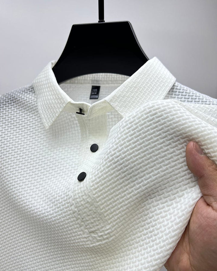 Men's Massimo Prestige Polo Shirt – Tailored Fit Smart Casual – view 3