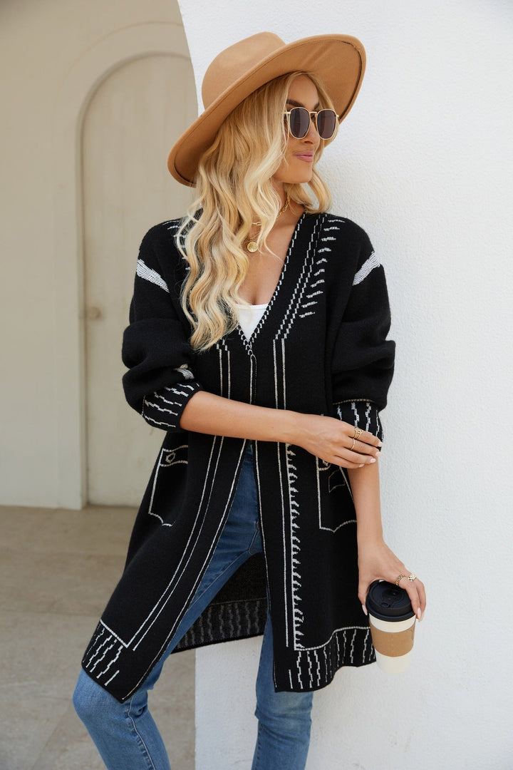 Women's Wool Knit Cardigan – Artisanal Button-Up Layer