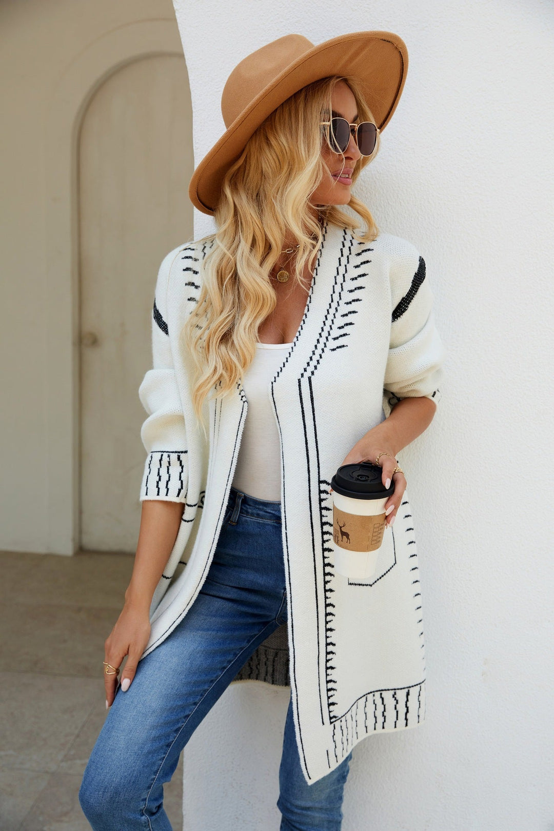 Women's Wool Knit Cardigan – Artisanal Button-Up Layer – view 3