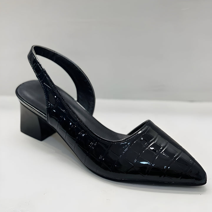 Women's Wide Toe Heeled Shoes - Everyday Elegance and Comfort