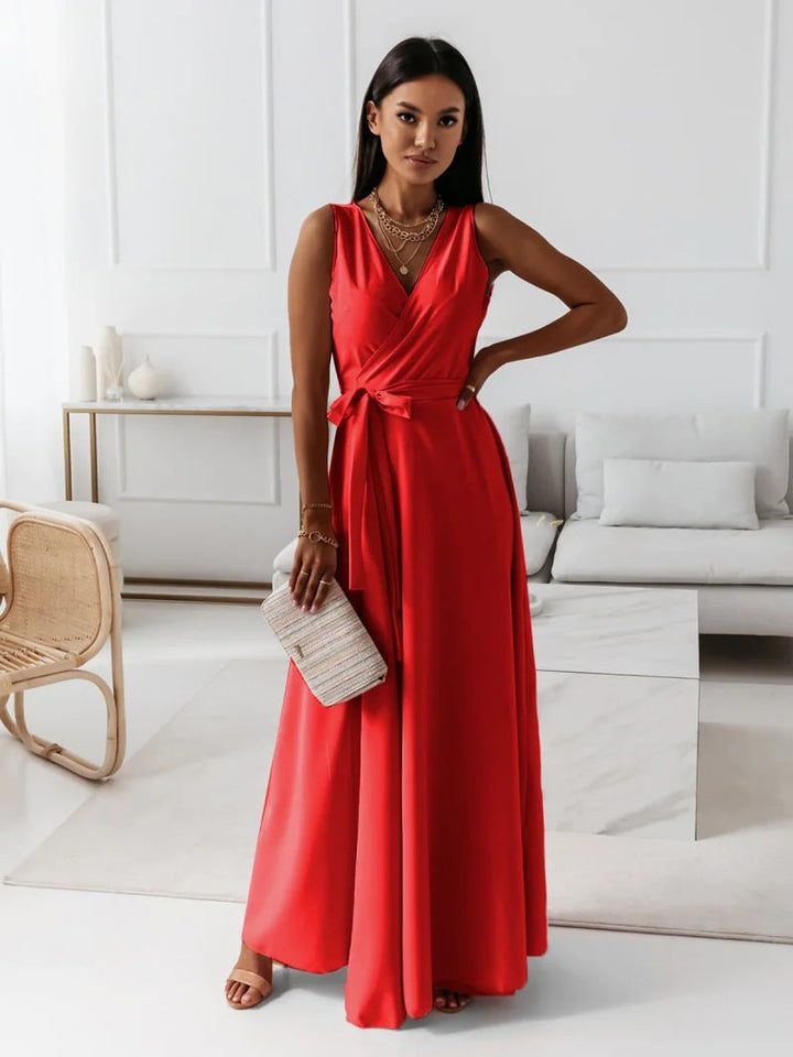 Women's Hailey Elegant Wrap Maxi Dress - Wedding Guest Ready
