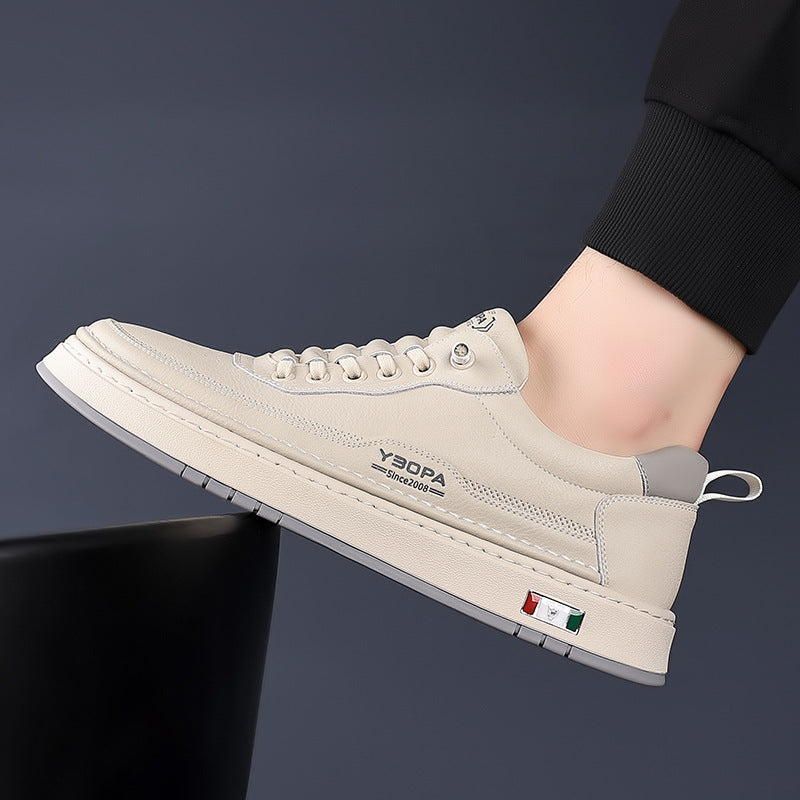 Men's Leather Trainers – Cushioned Everyday Sneakers – view 11