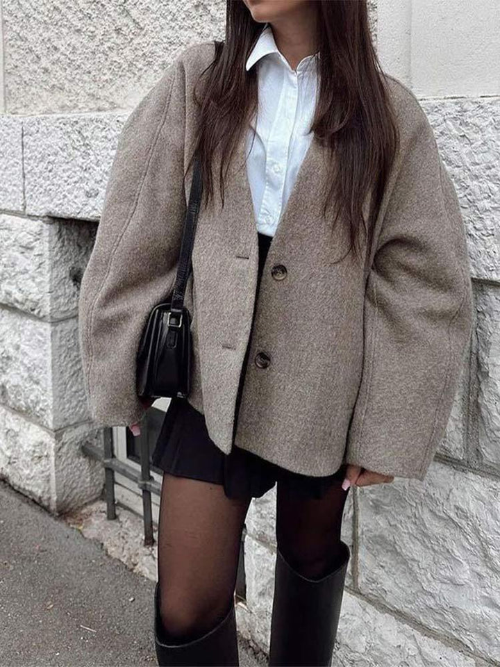 Grey-Brown Wool Coat