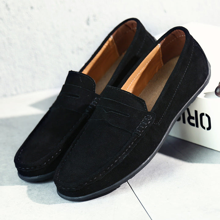 Men's Suede Loafers – Comfortable Slip-On Smart Casual Shoes