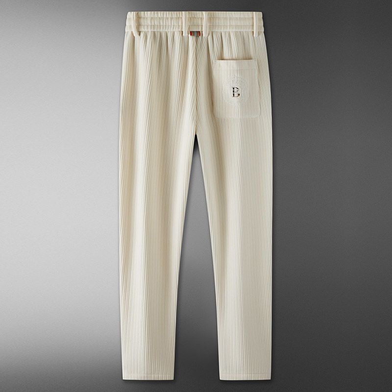 Men's Corduroy Trousers – Torino Soft Drawstring Trousers – view 3