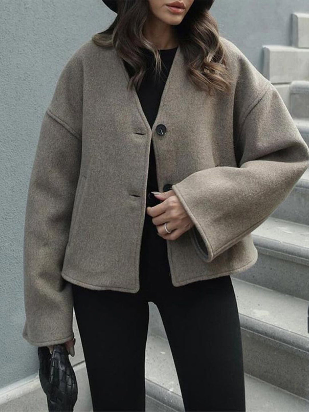 Grey-Brown Wool Coat