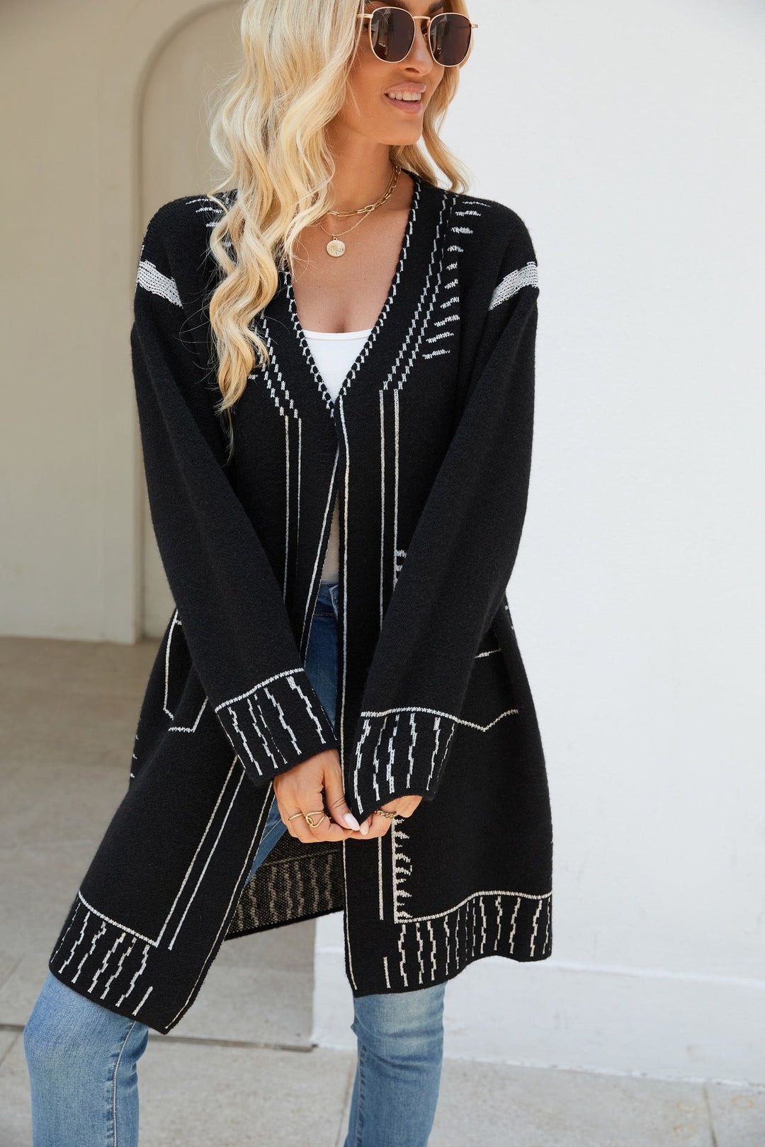 Women's Wool Knit Cardigan – Artisanal Button-Up Layer