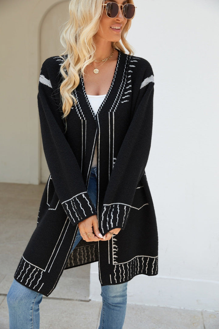 Women's Wool Knit Cardigan – Artisanal Button-Up Layer