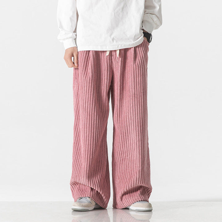 Men's Cotton Corduroy Trousers – Ibiza Wide-Leg Drawstring – view 10