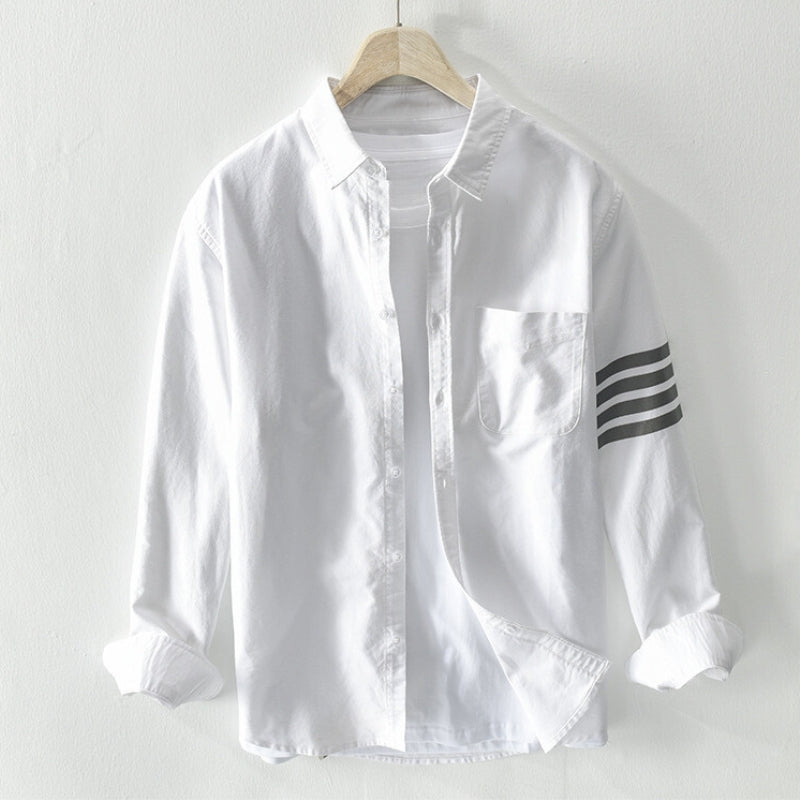 Men's Lightweight Cotton Shirt – Classic Button-Up with Pocket – view 3