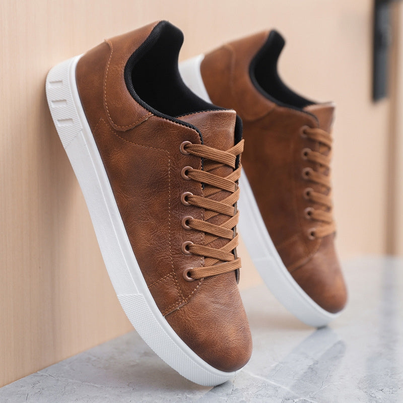 Men's Vegan Leather Trainers – Paolo Cushioned Low-Top – view 6