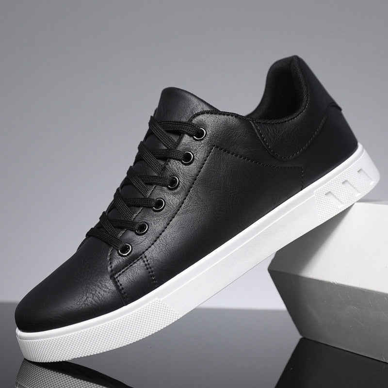 Men's Vegan Leather Trainers – Paolo Cushioned Low-Top – view 3