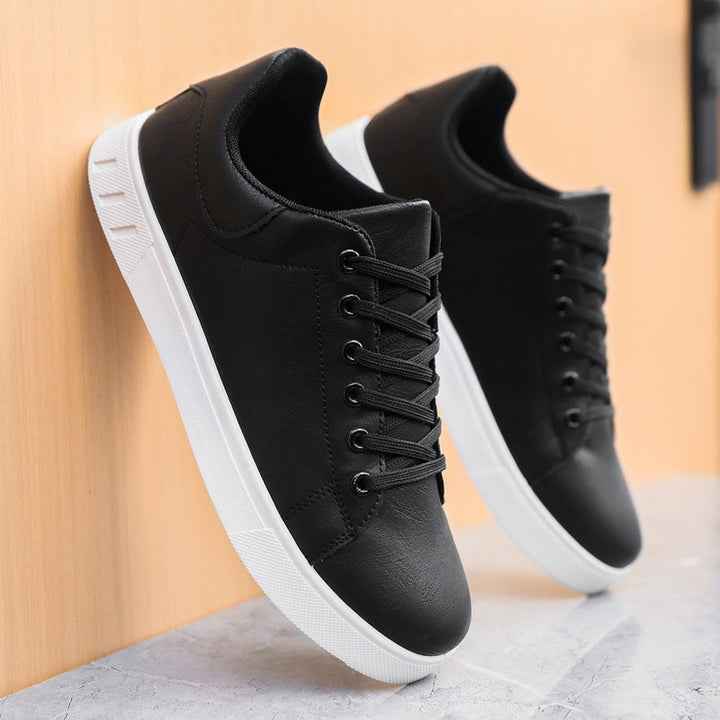 Men's Vegan Leather Trainers – Paolo Cushioned Low-Top – view 4