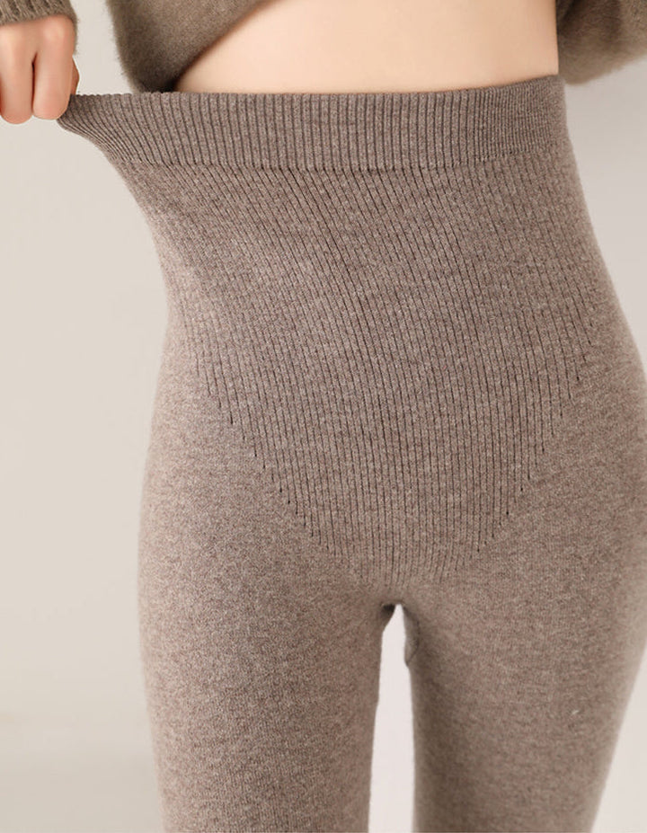 Women's Ribbed Wool Leggings – High-Waisted Winter Comfort – view 7