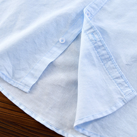 Men's Cotton-Linen Shirt – Bruno Lightweight Summer Button-Up