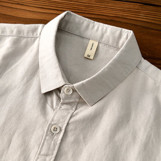 Men's Cotton-Linen Shirt – Bruno Lightweight Summer Button-Up
