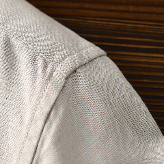 Men's Cotton-Linen Shirt – Bruno Lightweight Summer Button-Up