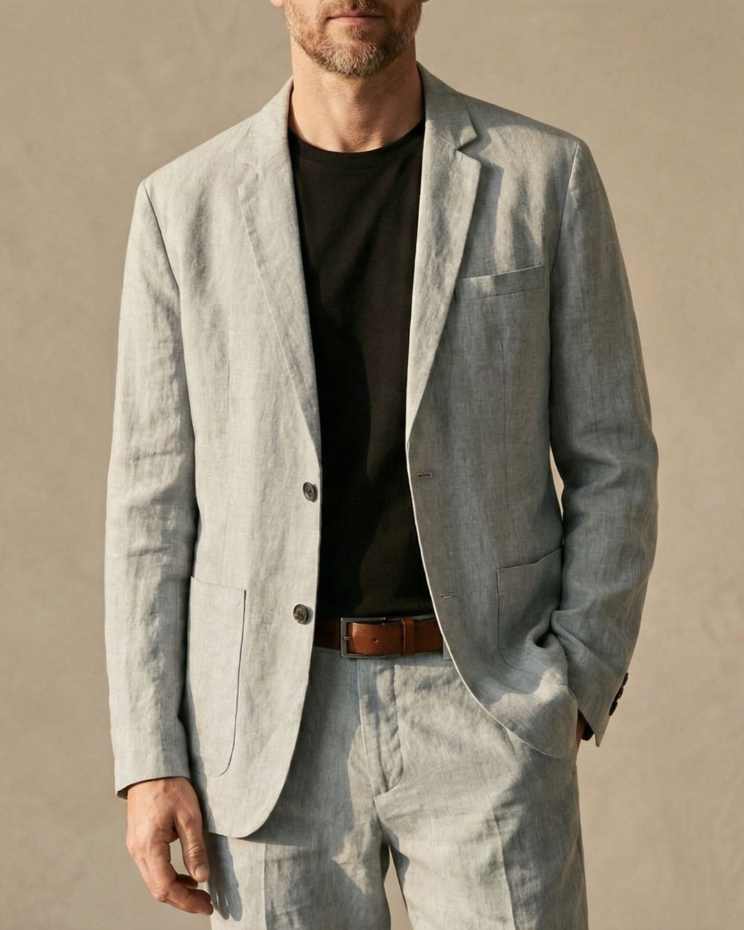 Men's Linen Suit – Relaxed Two-Piece Summer Tailoring – view 9