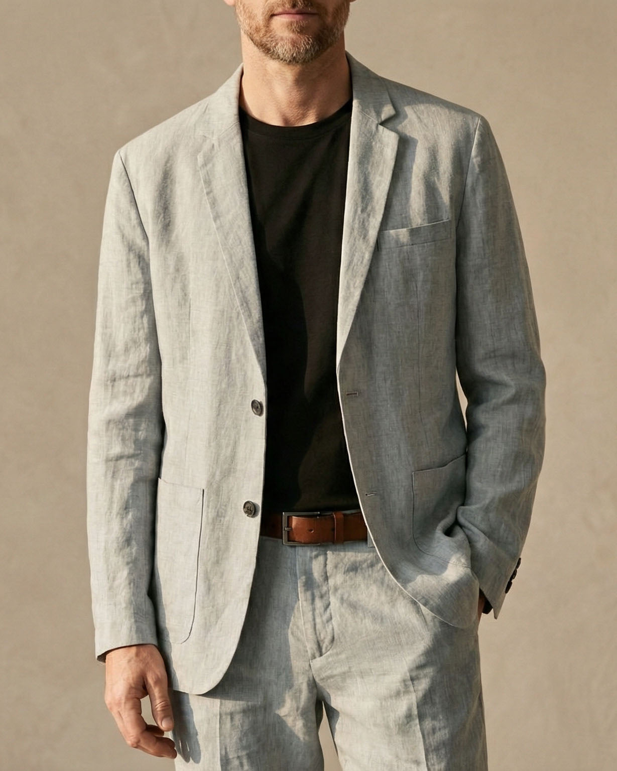 Men's Linen Suit – Relaxed Two-Piece Summer Tailoring – view 9