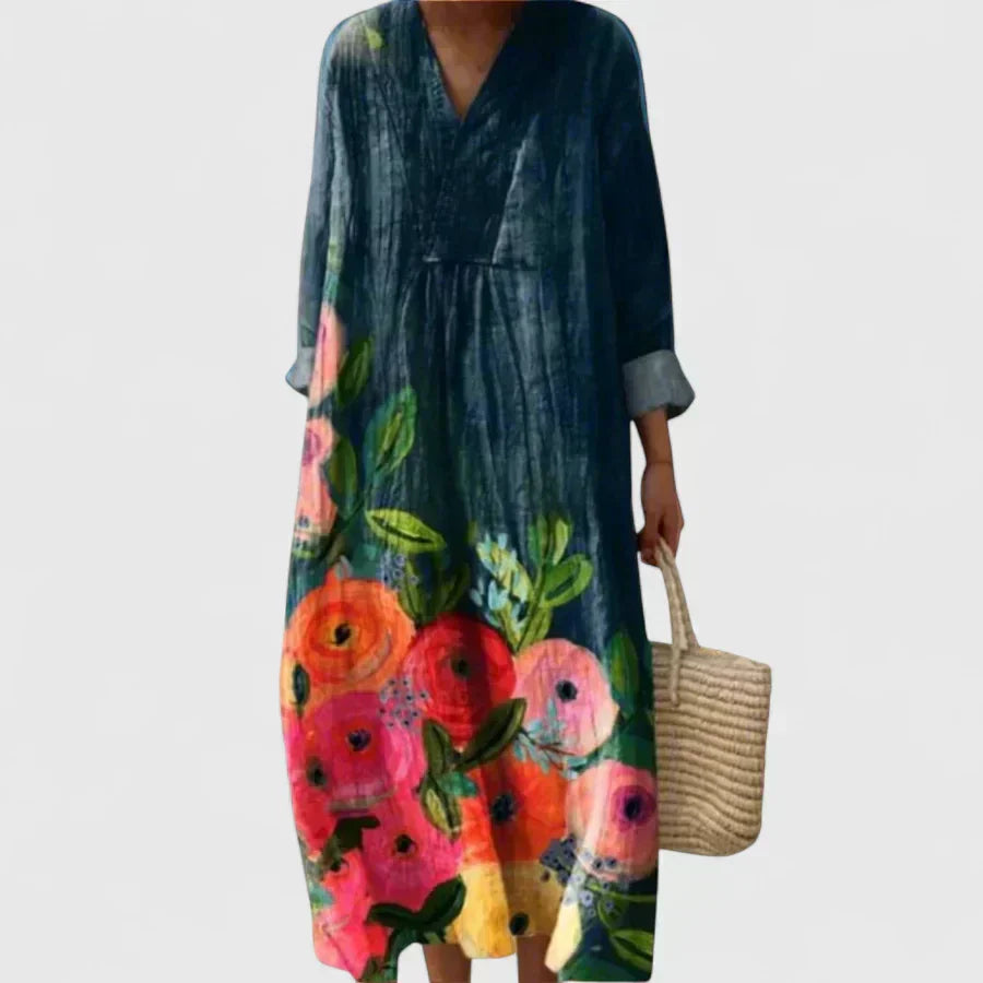 Women's Floral Maxi Dress - Effortless Elegance for Every Occasion