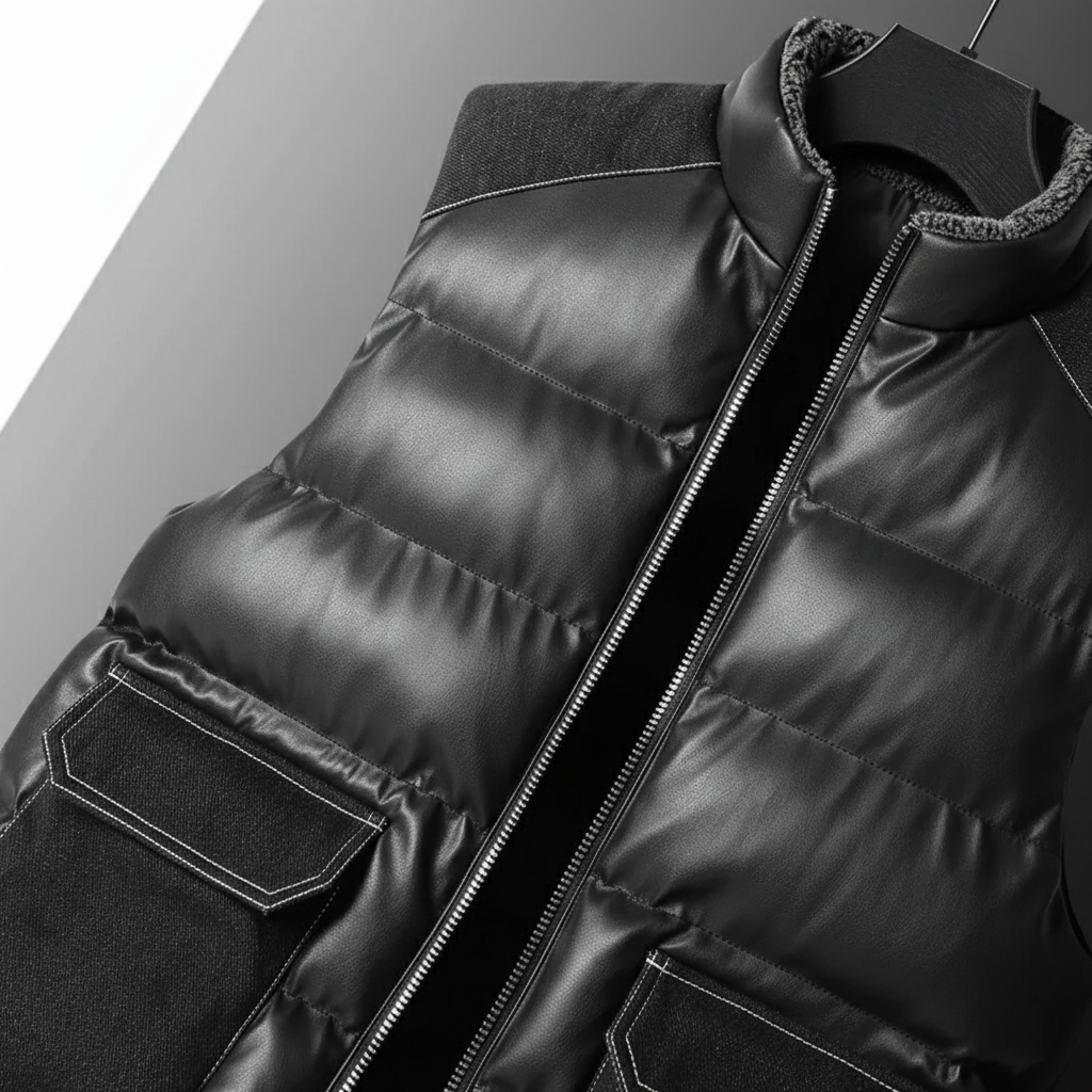 Men's Padded Gilet – Quilted Insulated Vest with Stand Collar – view 7