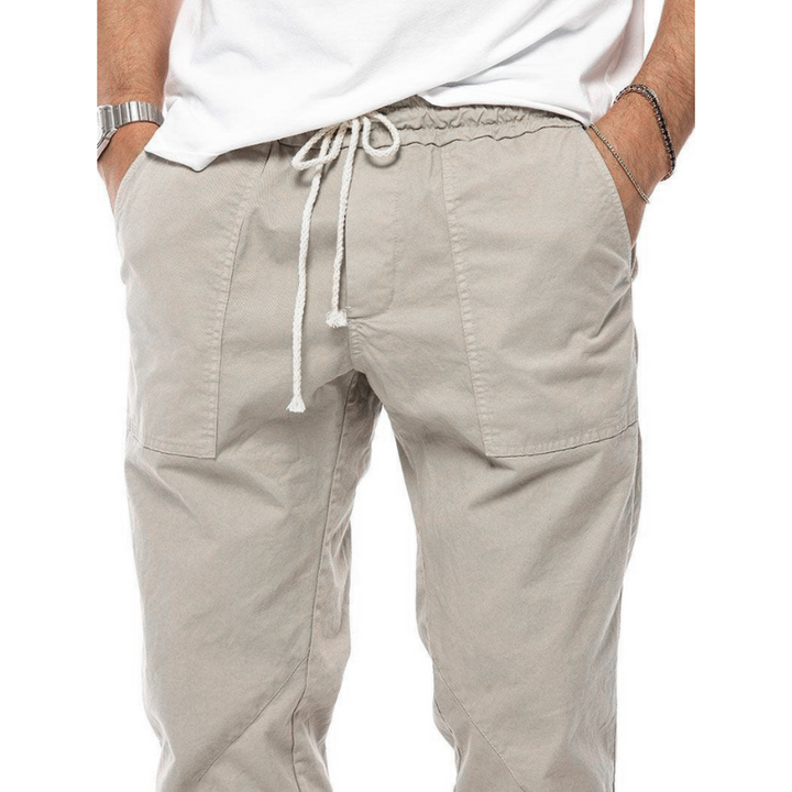 Men's Linen Blend Joggers – Breathable Relaxed-Fit Trousers – view 4