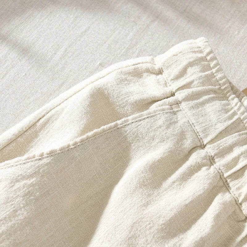 Men's Linen Relaxed-Fit Trousers – Breathable Japanese Style – view 5
