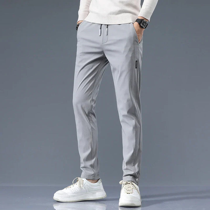 Men's Cotton Tailored Trousers – Straight-Leg Smart Casual – view 7